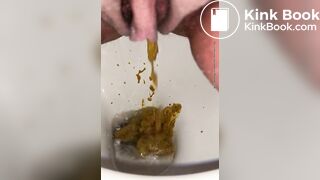 Sloppy shit in toilet