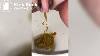 Sloppy shit in toilet