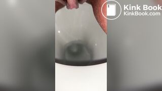 Sloppy shit in toilet