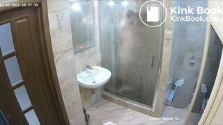 Woman pooping in Toilet 164