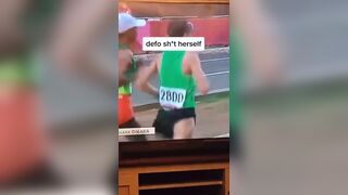 Panty Poop while running