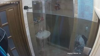 Woman pooping in Toilet 198