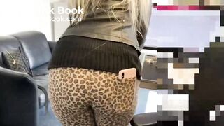 Sophie pooping in office