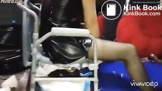 Chinese Scat - Mistress uses toilet slave, ... him