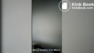 18years female shitter speaking to her pooping voyeur