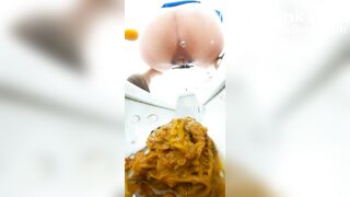 She shitted all kinds of shit