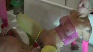 Two Mistress shit on slave