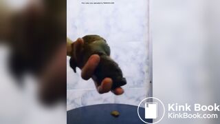 Teen shit in own hands