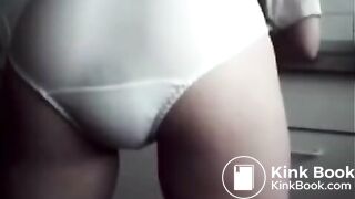 Girl white panty poop - video 3