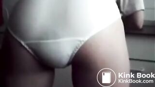 Girl white panty poop - video 3
