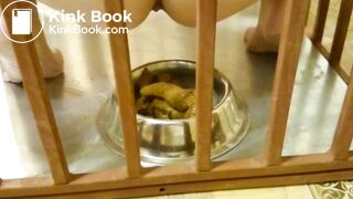 Beautiful dogwore shit and lick her scat2