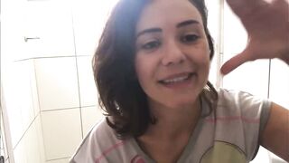 Talking and Pooping (morning poop)