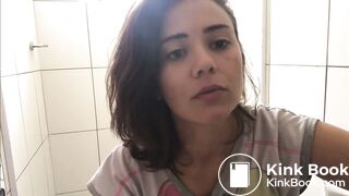 Talking and Pooping (morning poop)