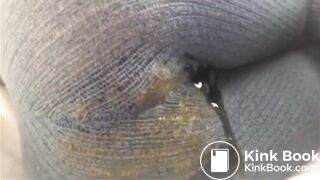 Cute Girl pooping and peeing in her Pants