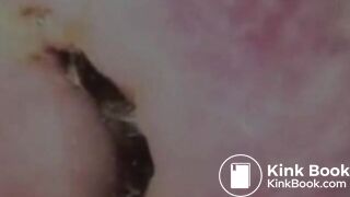 GIANTESS SHOVES YOU UP HER ASS AND SHITS YOU OUT