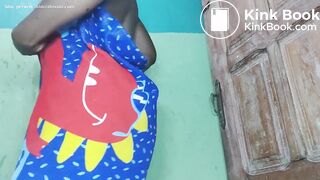 African with diarrhea bathing in shit