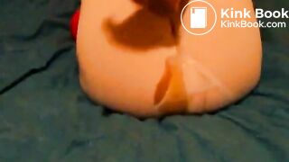 blonde pooping herself trying to break free