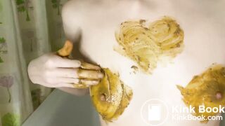 p00girl - Christmas beads from the shit in the ass