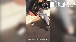 Girl Pooping In The Street