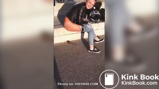 Girl Pooping In The Street