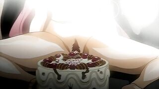 Girl eats cum cake [Scat Hentai]