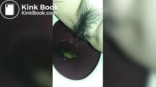 Monica poops on a toilet 2