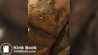 playing inside shitty panties and pussy