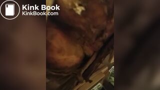 playing inside shitty panties and pussy