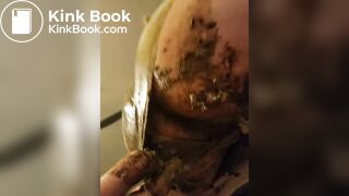 playing inside shitty panties and pussy