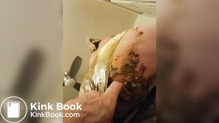 playing inside shitty panties and pussy