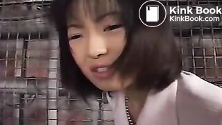 Girl receives an enema, but then can't find a toilet