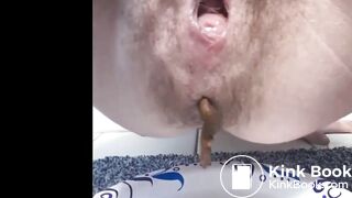 Cool Hairy Girl Poops A Lot