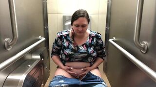 Woman Stall Pooping