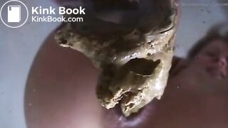 Woman shits on losers face