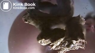 Woman shits on losers face