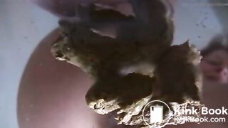 Woman shits on losers face