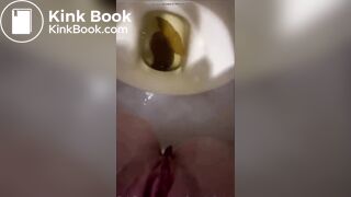 Amateur girl shits in toilet pov