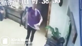 Desperate Fat Woman Shits In Office Garbage Can