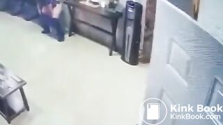 Desperate Fat Woman Shits In Office Garbage Can