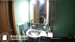 Woman pooping in Toilet 184