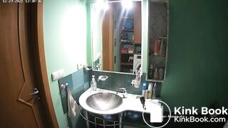 Woman pooping in Toilet 184