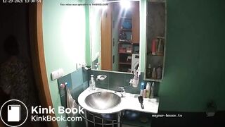 Woman pooping in Toilet 184