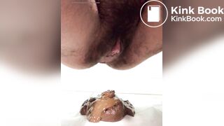 Hairy Pussy Bush Creamy Scat Shit