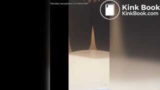 Messy scat in sweatpants and squish