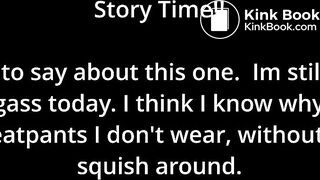 Messy scat in sweatpants and squish