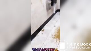 More Ebony Thot Public toilet hot mess