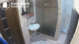 Woman pooping in Toilet 145