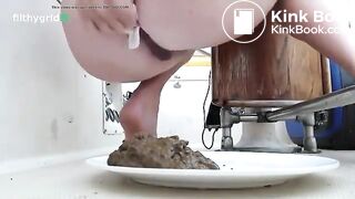 Girl poops on a boat