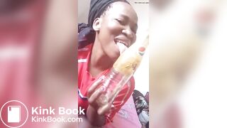 Ebony shitty bottle