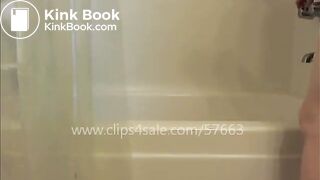 Redhead Shit on Bathtub